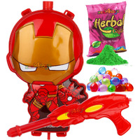 Zest 4 Toyz Holi Pichkari Water Gun for Kids Back Holding Tank Holi Combo with 1 Pkt Holi Color and 100 Balloons for Holi Celebration (Face Tank)