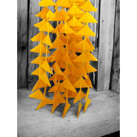 Abhaas Decorative Triangle Felt Fabric Garlands Handmade 4ft. Hanging Toran Indian for Mehndi, Haldi/Wedding, Party Dcor/Backdrops, Color Theme Party,Holi Festivals
