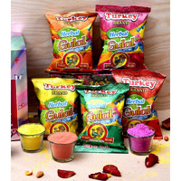 CraftVatika Holi Colour Herbal Gulal, Natural & Organic Holi Colours, Holi Rang, Non Toxic Eco Friendly Color Powder (5 Pieces) - Ecofriendly Organic Holi Colour for Kids