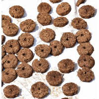 Pure Source India Natural and Pure Cow Dung Mala for Hawan | Pooja Samagri |Holi Puja |Holika Dahan/Upla/badkula/Natural Gobar ki Uple | Kande ki mala (4cm x 1cm- 30 Pieces)