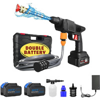 Zenolyx Cordless Portable Wireless Pressure Washer Gun 48V 12000mah High Pressure Water Gun for Car Wash Bike Washing Cleaning| Adjustable Nozzle and 5M Hose Pipe (Double_BETTERY)
