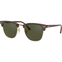 Ray-Ban Unisex UV Protected Green Lens Club master Sunglasses - 0RB3016W036651