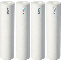KONVIO NEER 10 Inch High Density Spun Pre-Filter (5 Micron PP Spun) Cartridge Compatible for 10 Inch Pre-Filter Housing of All Water Purifier | Pack of 4 Spun