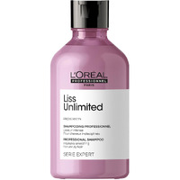 L Oral Professionnel Liss Unlimited Shampoo for Frizzy & Unruly Hair - 300ml | Intensive Smoothing Shampoo for Frizz-Control | Enriched with Pro-Keratin & Kukui Nut Oil | Increases Softness & Shine
