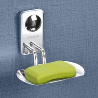 Plantex Metro Platinum Stainless Steel Soap Dish/Soap Stand/Bathroom Soap Holder/Bathroom Accessories