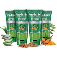 Medimix Ayurvedic Anti Pimple Face Wash 50ml (Combo pack of 4) | With Neem, Aloe Vera, and Turmeric | Helps reduce & prevent pimples | Natural | Herbal | Paraben-free | Soap-free | SLES-Free