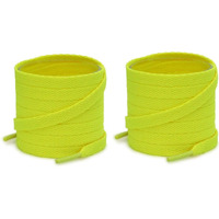 Lify 2 Pair Polyester Flat Shoe Laces for Athletic, Running - 5/16 Wide Shoelaces for Sneakers Shoes Boot Strings, Stylish And Durable Shoe Laces (180CM (70.86 Inch), Florescent/Light Lemon)