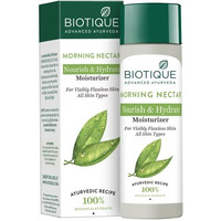 Biotique Morning Nectar Flawless Skin Moisturizer Cream | Prevents Dark Spots, Blackheads And Blemishes | Visibly Flawless Skin | Nourishes And Hydrates Skin| All Skin Types | 120Ml