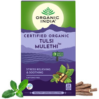 Organic India Tulsi Mulethi, 25 Tea Bags Flavour : Tulsi and Mulethi