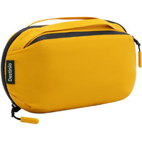 Destinio Toiletry Bag for Men and Women - Waterproof Organizer with Hanging Hook - Travel Pouch and Shaving Kit Bag for Men, Cosmetic and Make up Pouches for Women (Yellow)