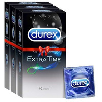 Durex Extra Time Condoms for Men - 10 Count (Pack of 3)