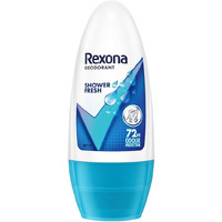 Rexona Shower Fresh Underarm Roll On Deodorant For Women, Antiperspirant, Removes Odour, Keeps Skin Fresh & Clean, Alcohol Free, Skin Friendly, 50 Ml