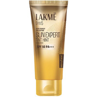 Lakme Sun Expert Tinted Sunscreen 50 SPF PA+++, Natural Tone, With Cucumber, Lightweight, Ultra Matte Finish, Blocks Upto 97% Harmful Sunrays, 100 ml