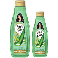 Hair & Care Triple Blend Damage Repair Non-Sticky Hair Oil with Aloe Vera, Olive Oil & Green Tea, 300 ml + 100 ml