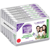 Boroplus Antiseptic And Moisturising Bathing Soap With Aloe Vera, Neem And Tulsi | 99.9% Germ And Virus Protection | For Smooth, Soft & Nourished Skin, 125G (Pack Of 6)