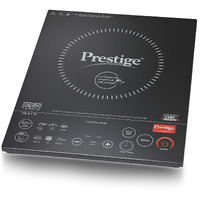 Prestige PIC 6.1 V3 PIC 2200 Watts Induction Cooktop |High Voltage Surge Protection| Automatic Whistle Counter | Feather Touch Buttons | Keep Warm Function |Dual Heat Sensor| Black