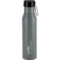 Cello Maestro Thermosteel Flask, 1 Litre, Grey | 24 Hours Hot & Cold Stainless Steel Bottle | Leak Proof & Screw Top Lid | Ideal for Office, Gym, Home, Kitchen, Hiking, Trekking, Travel Bottle