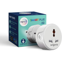 Wipro 10A smart plug with Energy monitoring- Suitable for small appliances like TVs, Electric Kettle, Mobile and Laptop Chargers (Works with Alexa and Google Assistant) (DSP1100)