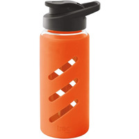 Treo By Milton Proteger 500 Borosilicate Glass Bottle With Silicon Protector, 535 ml, Orange