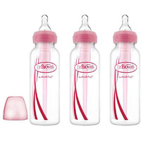 Dr. Brown s Narrow Neck Options Pink Bottle (250 Ml, Pack of 3, Pink)