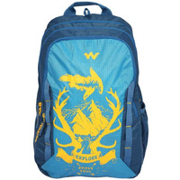 Wildcraft Unisex 3 Compartment Zipper Closure Backpack (Blue_Free Size)