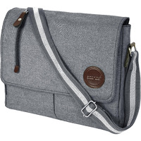 Storite 11 Inch Canvas Sling Cross Body Travel Office Business Satchel Messenger One Side Shoulder Bag for Men & Women (Grey,34cm x 7.5cm x 28cm)