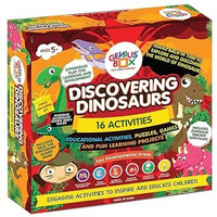 Genius Box - Play some Learning Educational Toy for 5+ Year Age: Discovering Dinosaurs DIY, Activity Kit, Learning Kit, Educational Kit, STEM Toy 16 Activity Kit