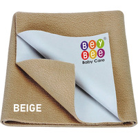 BeyBee Waterproof Quick Dry Sheet for Baby| Bed Pad Anti-Piling Fleece Extra Absorbent Washable Matress Protector| Baby Bed Protector Sheet for Toddler Children, Small Size, 50x70cm, Golden
