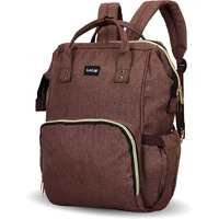 LuvLap Lily Travel Multifunctional Waterproof Diaper Bag-Backpack Cum Tote bag (Brown)
