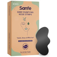 Sanfe Deep Purifying Nose Strips for Women & Men - With Fuji Green Tea & Witch Hazel extracts | Removes Whiteheads | Blackheads and cleanses pores (Pack of 6) | Instant Result