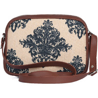 ZOUK Handmade Vegan Leather Mughal Motif Print Women s Sling Bags With Adjustable Shoulder Strap