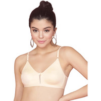 Clovia Women s Cotton Wire Free T-Shirt Bra (BR0638P2434B_Beige_34B)
