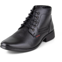 Red Chief Derby Lace Up | Men s Formal Shoes for Office | Black | PU Sole