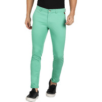 Urbano Fashion Men s Teal Green Cotton Slim Fit Casual Chinos Trousers Stretch (chino-tealgrn-34)