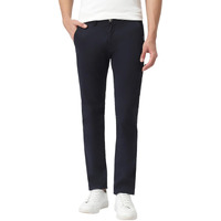 Urbano Fashion Men s Navy Blue Cotton Slim Fit Casual Chinos Trousers Stretch (chino-navy-30-fba)