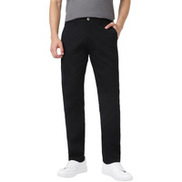 Urbano Fashion Men s Black Cotton Slim Fit Casual Chinos Trousers Stretch (chino-black-36-fba)