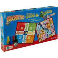 Ekta Magnetic Ludo Snakes  n  Ladders Board Game for Kids,Multicolor
