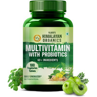 Himalayan Organics Multivitamin for Men & Women with 40 Ingredients - 180 Tablets - with Probiotics