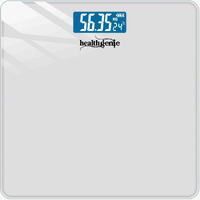 Healthgenie Weight Machine for Body Weight With 3 Yrs Warranty & Thick Tempered Glass LCD Display Digital Weighing Machine (Silver) HD-221