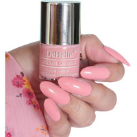 DeBelle Gel Nail Polish, Glossy Finish, Pastel color, Apricot Dew (Pale Pink), Enriched with natural Seaweed Extract, cruelty Free, Toxic Free - 8 Ml