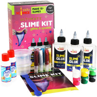 yucky science ultimate slime making kit for kids glitter and sparkle.make 15+ slimes. age 4 years and above (Multi color)