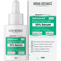 UrbanBotanics 10% Niacinamide Face Serum for Acne, Acne Scars/Marks, Blemishes, Pigmentation & Oil Balancing with Zinc | Skin Clarifying Anti Acne Serum for Oily & Acne Prone Skin | 30ml