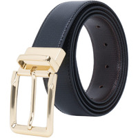 Labnoft Men s PU Leather Reversible Belt, Black