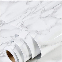 ELTON Cloud Marble Furniture Film Wallpaper Self Adhesive for Cupboard Door, Almirah, Fridge, Tabletop, Wall, Floor DIY & Revouation Project : 16 X 60 Inch