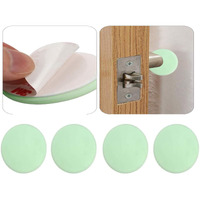 Volo Self Adhesive Rubber Door Wall Protector,Door Stopper Wall Protector Rubber Bumpers,Hemispherical Door Handle Guard Stopper Bumper, Door Stopper for Home/Office (Color : Green) (Set of 4 pcs)