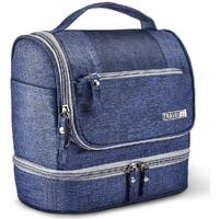 Seagull flight of fashion Polyester Toiletry Bag for Travel, Toiletry Organizer Pouch with Hook, Travel Accessories Kit Pouch for Men & Women - 24 x 20 x 13 cm - Navy Blue