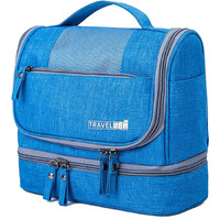 Seagull flight of fashion Polyester Toiletry Bag for Travel, Toiletry Organizer Pouch with Hook, Travel Accessories Kit Pouch for Men & Women - 24 x 20 x 13 cm - Sky Blue