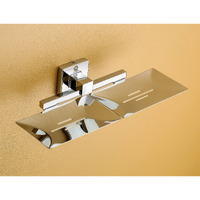 iSTAR Stainless Steel Chrome Finish Square Double Soap Dish Holder for Bathroom Soap Case/Soap Stand for Kitchen, Bathroom Accessories (Pack of 1)