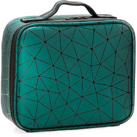 Seagull flight of fashion Cosmetic Bag, Makeup Organizer Bag for Home & Travel,Vanity Bag with Dividers for Brushes,Toiletries, Cosmetics 26 x 23 x 9 cm - Green Design