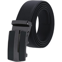 Labnoft Men s Auto Lock Pu Leather Belt, Black